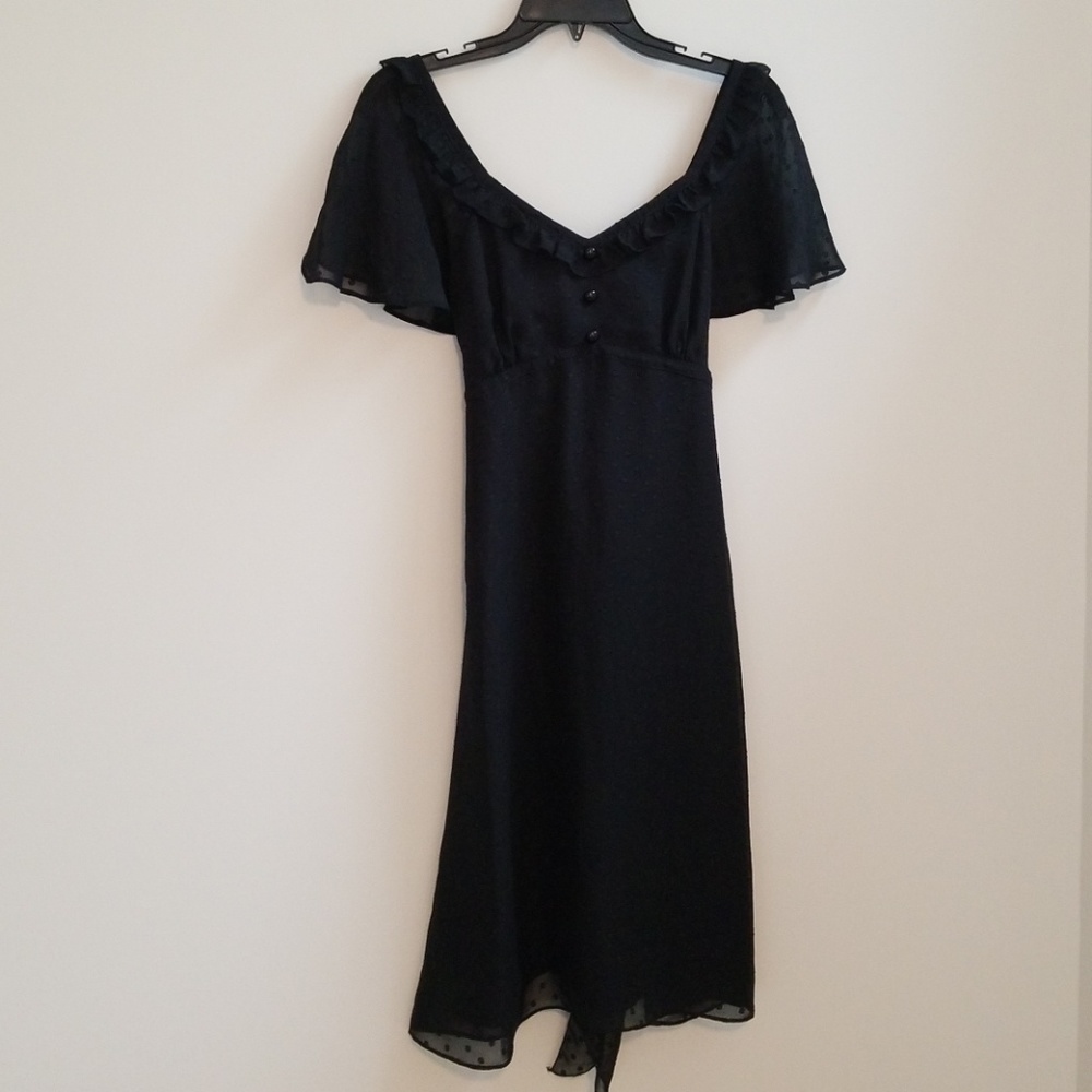 Alice Temperley Flutter Sleeve Dot Lace Dress
